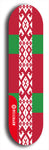 North American maple skateboard deck designed by underground artist BellyRash -- available in widths between 7.5 to 8.5 inches in both mellow concave and steep concave shapes. Artwork : 	Belarus	flag skateboard deck																				