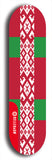 North American maple skateboard deck designed by underground artist BellyRash -- available in widths between 7.5 to 8.5 inches in both mellow concave and steep concave shapes. Artwork : 	Belarus	flag skateboard deck																				
