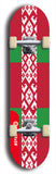 North American maple skateboard deck designed by underground artist BellyRash -- available in widths between 7.5 to 8.5 inches in both mellow concave and steep concave shapes. Artwork : 	Belarus	flag skateboard deck																				