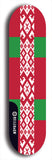North American maple skateboard deck designed by underground artist BellyRash -- available in widths between 7.5 to 8.5 inches in both mellow concave and steep concave shapes. Artwork : 	Belarus	flag skateboard deck																				