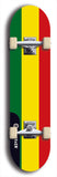 North American maple skateboard deck designed by underground artist BellyRash -- available in widths between 7.5 to 8.5 inches in both mellow concave and steep concave shapes. Artwork : 	Bolivia	flag skateboard deck																				