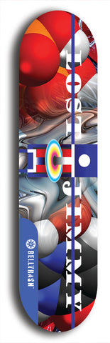 North American maple skateboard deck designed by underground artist BellyRash -- available in widths between 7.5 to 8.5 inches in both mellow concave and steep concave shapes. Artwork: Lost Jimmy