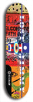 North American maple skateboard deck designed by underground artist BellyRash -- available in widths between 7.5 to 8.5 inches in both mellow concave and steep concave shapes. Artwork: Lost Jimmy