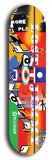 North American maple skateboard deck designed by underground artist BellyRash -- available in widths between 7.5 to 8.5 inches in both mellow concave and steep concave shapes from the BellyRash Limited Edition Blitz Deck series: Lost Jimmy