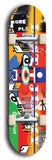 North American maple skateboard deck designed by underground artist BellyRash -- available in widths between 7.5 to 8.5 inches in both mellow concave and steep concave shapes from the BellyRash Limited Edition Blitz Deck series: Lost Jimmy