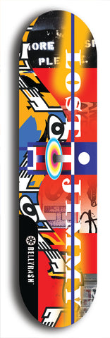 North American maple skateboard deck designed by underground artist BellyRash -- available in widths between 7.5 to 8.5 inches in both mellow concave and steep concave shapes. Artwork: Lost Jimmy