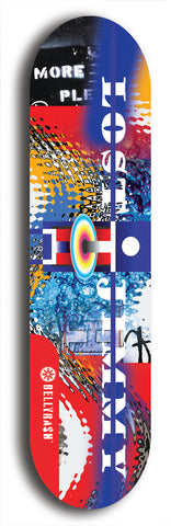 North American maple skateboard deck designed by underground artist BellyRash -- available in widths between 7.5 to 8.5 inches in both mellow concave and steep concave shapes. Artwork: Lost Jimmy