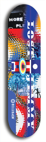 North American maple skateboard deck designed by underground artist BellyRash -- available in widths between 7.5 to 8.5 inches in both mellow concave and steep concave shapes. Artwork: Lost Jimmy