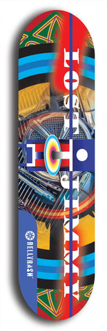 North American maple skateboard deck designed by underground artist BellyRash -- available in widths between 7.5 to 8.5 inches in both mellow concave and steep concave shapes. Artwork: Lost Jimmy