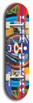 North American maple skateboard deck designed by underground artist BellyRash -- available in widths between 7.5 to 8.5 inches in both mellow concave and steep concave shapes. Artwork: Lost Jimmy