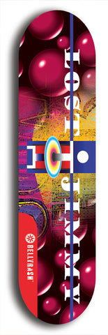 North American maple skateboard deck designed by underground artist BellyRash -- available in widths between 7.5 to 8.5 inches in both mellow concave and steep concave shapes. Artwork: Lost Jimmy