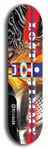 North American maple skateboard deck designed by underground artist BellyRash -- available in widths between 7.5 to 8.5 inches in both mellow concave and steep concave shapes. Artwork: Lost Jimmy