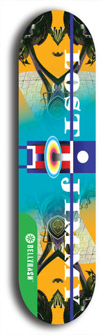 North American maple skateboard deck designed by underground artist BellyRash -- available in widths between 7.5 to 8.5 inches in both mellow concave and steep concave shapes from the BellyRash Limited Edition Blitz Deck series: Lost Jimmy