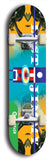 North American maple skateboard deck designed by underground artist BellyRash -- available in widths between 7.5 to 8.5 inches in both mellow concave and steep concave shapes from the BellyRash Limited Edition Blitz Deck series: Lost Jimmy