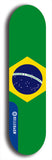 North American maple skateboard deck designed by underground artist BellyRash -- available in widths between 7.5 to 8.5 inches in both mellow concave and steep concave shapes. Artwork : 	Brazil	flag skateboard deck																				