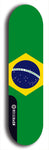 North American maple skateboard deck designed by underground artist BellyRash -- available in widths between 7.5 to 8.5 inches in both mellow concave and steep concave shapes. Artwork : 	Brazil	flag skateboard deck																				