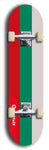North American maple skateboard deck designed by underground artist BellyRash -- available in widths between 7.5 to 8.5 inches in both mellow concave and steep concave shapes. Artwork : 	Bulgaria	flag skateboard deck																				