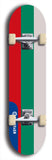 North American maple skateboard deck designed by underground artist BellyRash -- available in widths between 7.5 to 8.5 inches in both mellow concave and steep concave shapes. Artwork : 	Bulgaria	flag skateboard deck																				