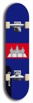 North American maple skateboard deck designed by underground artist BellyRash -- available in widths between 7.5 to 8.5 inches in both mellow concave and steep concave shapes. Artwork : 	Cambodia	flag skateboard deck																				