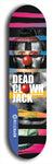 Skateboard deck: Limited edition, North American maple skateboard deck designed by underground artist BellyRash - available widths 7.5 to 8.5 inches in both mellow concave and steep concave shapes. Artwork: DEAD CLOWN JACK logo brand popsicle-shaped deck