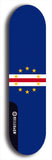 North American maple skateboard deck designed by underground artist BellyRash -- available in widths between 7.5 to 8.5 inches in both mellow concave and steep concave shapes. Artwork : 	Cabo Verde	flag skateboard deck																				
