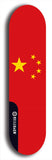 North American maple skateboard deck designed by underground artist BellyRash -- available in widths between 7.5 to 8.5 inches in both mellow concave and steep concave shapes. Artwork : 	China	flag skateboard deck																				