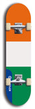 North American maple skateboard deck designed by underground artist BellyRash -- available in widths between 7.5 to 8.5 inches in both mellow concave and steep concave shapes. Artwork : 	Côte d'Ivoire	flag skateboard deck																				