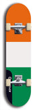 North American maple skateboard deck designed by underground artist BellyRash -- available in widths between 7.5 to 8.5 inches in both mellow concave and steep concave shapes. Artwork : 	Côte d'Ivoire	flag skateboard deck																				