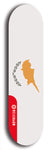 North American maple skateboard deck designed by underground artist BellyRash -- available in widths between 7.5 to 8.5 inches in both mellow concave and steep concave shapes. Artwork : 	Cyprus	flag skateboard deck																				