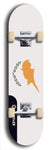 North American maple skateboard deck designed by underground artist BellyRash -- available in widths between 7.5 to 8.5 inches in both mellow concave and steep concave shapes. Artwork : 	Cyprus	flag skateboard deck																				