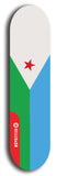 North American maple skateboard deck designed by underground artist BellyRash -- available in widths between 7.5 to 8.5 inches in both mellow concave and steep concave shapes. Artwork : 	Djibouti	flag skateboard deck																				