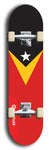SovReign -- East Timor Flag: Limited Edition, Red Logo Skateboard Deck