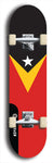 SovReign -- East Timor Flag: Limited Edition, Black Logo Skateboard Deck