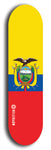 North American maple skateboard deck designed by underground artist BellyRash -- available in widths between 7.5 to 8.5 inches in both mellow concave and steep concave shapes. Artwork : 	Ecuador	flag skateboard deck																				