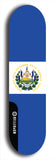 North American maple skateboard deck designed by underground artist BellyRash -- available in widths between 7.5 to 8.5 inches in both mellow concave and steep concave shapes. Artwork : 	El Salvador	flag skateboard deck																				