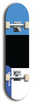 North American maple skateboard deck designed by underground artist BellyRash -- available in widths between 7.5 to 8.5 inches in both mellow concave and steep concave shapes. Artwork : 	Estonia	flag skateboard deck																				