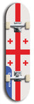 North American maple skateboard deck designed by underground artist BellyRash -- available in widths between 7.5 to 8.5 inches in both mellow concave and steep concave shapes. Artwork : 	Georgia	flag skateboard deck																				