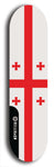 North American maple skateboard deck designed by underground artist BellyRash -- available in widths between 7.5 to 8.5 inches in both mellow concave and steep concave shapes. Artwork : 	Georgia	flag skateboard deck																				