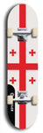 North American maple skateboard deck designed by underground artist BellyRash -- available in widths between 7.5 to 8.5 inches in both mellow concave and steep concave shapes. Artwork : 	Georgia	flag skateboard deck																				