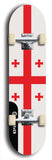 North American maple skateboard deck designed by underground artist BellyRash -- available in widths between 7.5 to 8.5 inches in both mellow concave and steep concave shapes. Artwork : 	Georgia	flag skateboard deck																				