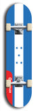 North American maple skateboard deck designed by underground artist BellyRash -- available in widths between 7.5 to 8.5 inches in both mellow concave and steep concave shapes. Artwork : 	Honduras	flag skateboard deck																				