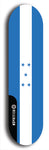 North American maple skateboard deck designed by underground artist BellyRash -- available in widths between 7.5 to 8.5 inches in both mellow concave and steep concave shapes. Artwork : 	Honduras	flag skateboard deck																				