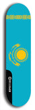North American maple skateboard deck designed by underground artist BellyRash -- available in widths between 7.5 to 8.5 inches in both mellow concave and steep concave shapes. Artwork : 	Kazakhstan	flag skateboard deck																				