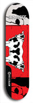 Skateboard deck: Limited edition, North American maple skateboard deck designed by underground artist BellyRash - available widths 7.5 to 8.5 inches in both mellow concave and steep concave shapes. Artwork: SK8PUNX logo brand popsicle-shaped deck