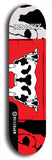 Skateboard deck: Limited edition, North American maple skateboard deck designed by underground artist BellyRash - available widths 7.5 to 8.5 inches in both mellow concave and steep concave shapes. Artwork: SK8PUNX logo brand popsicle-shaped deck