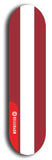 North American maple skateboard deck designed by underground artist BellyRash -- available in widths between 7.5 to 8.5 inches in both mellow concave and steep concave shapes. Artwork : 	Latvia	flag skateboard deck																				