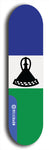 North American maple skateboard deck designed by underground artist BellyRash -- available in widths between 7.5 to 8.5 inches in both mellow concave and steep concave shapes. Artwork : 	Lesotho	flag skateboard deck																				