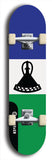 North American maple skateboard deck designed by underground artist BellyRash -- available in widths between 7.5 to 8.5 inches in both mellow concave and steep concave shapes. Artwork : 	Lesotho	flag skateboard deck																				