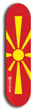 SovReign -- Macedonia Flag: Limited Edition, Red Logo Skateboard Deck