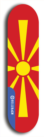 SovReign -- Macedonia Flag: Limited Edition, Blue Logo Skateboard Deck